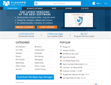 Tablet Screenshot of filehippo.com